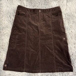 Columbia Dark Brown A-Line Skirt
